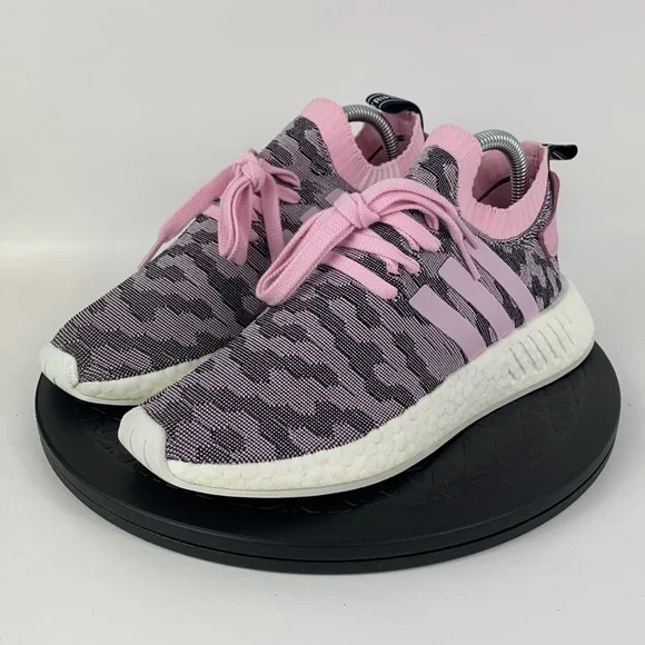 Pink Grey Adidas Nmd R2 Women's Adidas Shoes Adidas Originals
